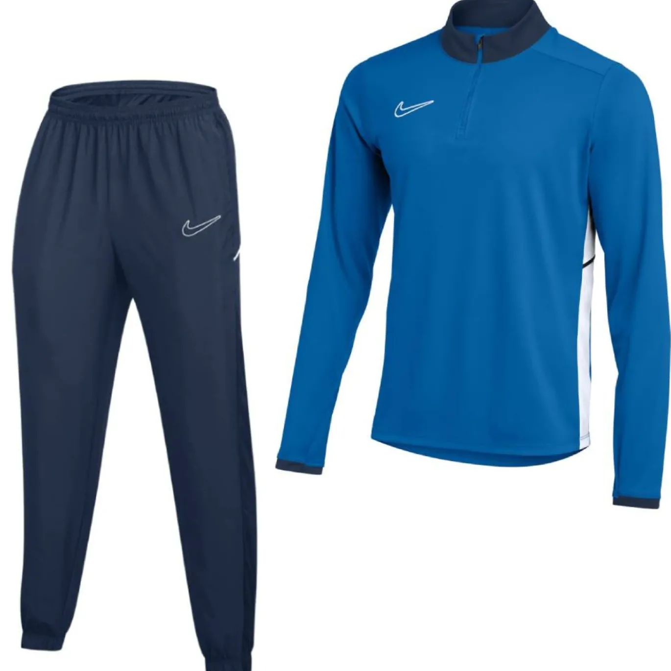 Nike Academy 25 Trainingspak 1/4-Zip Kids Blauw Donkerblauw Wit