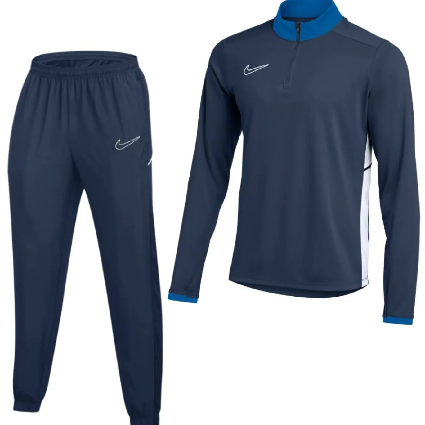 Nike Academy 25 Trainingspak 1/4-Zip Kids Donkerblauw Blauw Wit