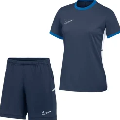 Nike Academy 25 Trainingsset Dames Donkerblauw Blauw Wit
