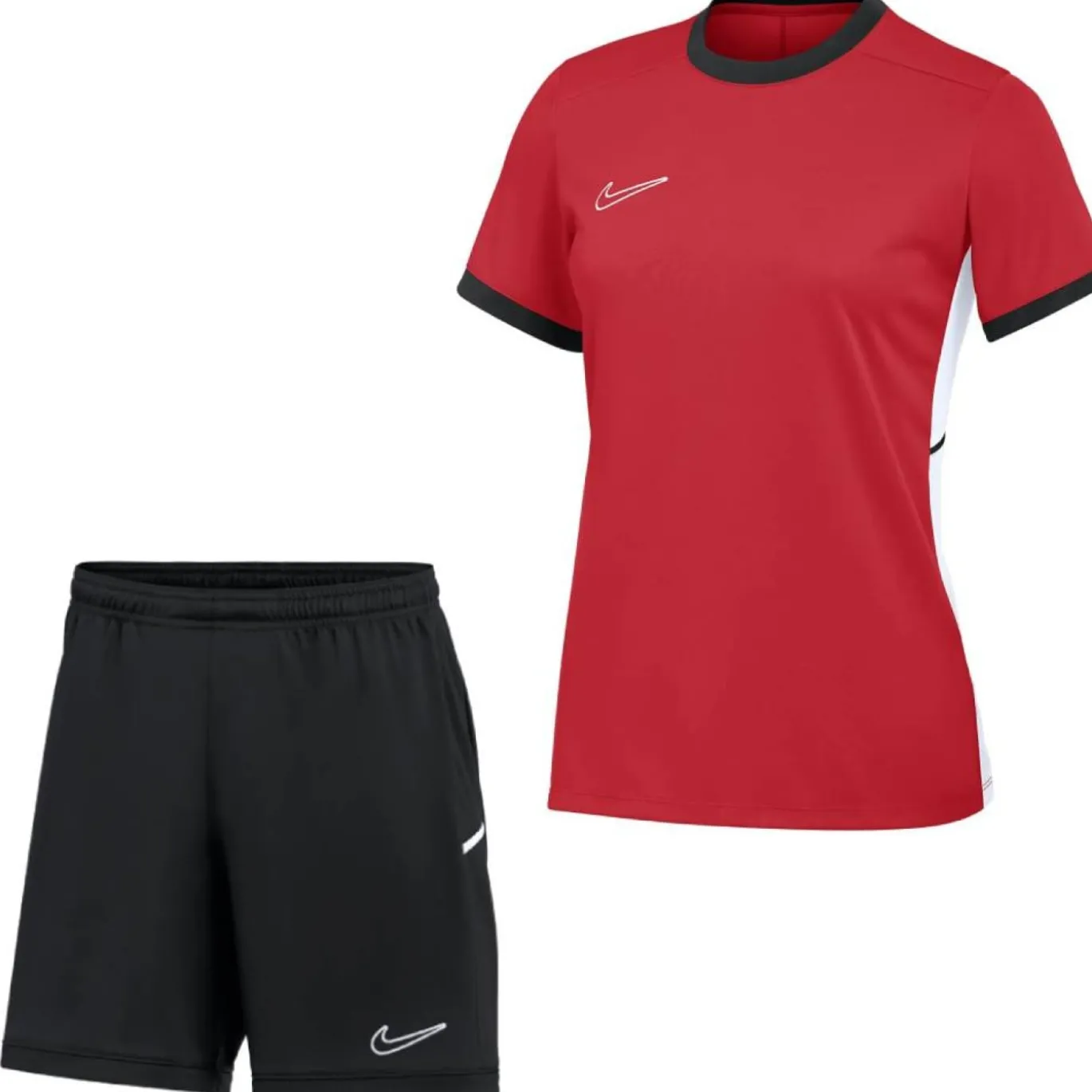 Nike Academy 25 Trainingsset Dames Rood Zwart Wit