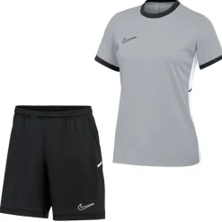 Nike Academy 25 Trainingsset Dames Grijs Zwart Wit