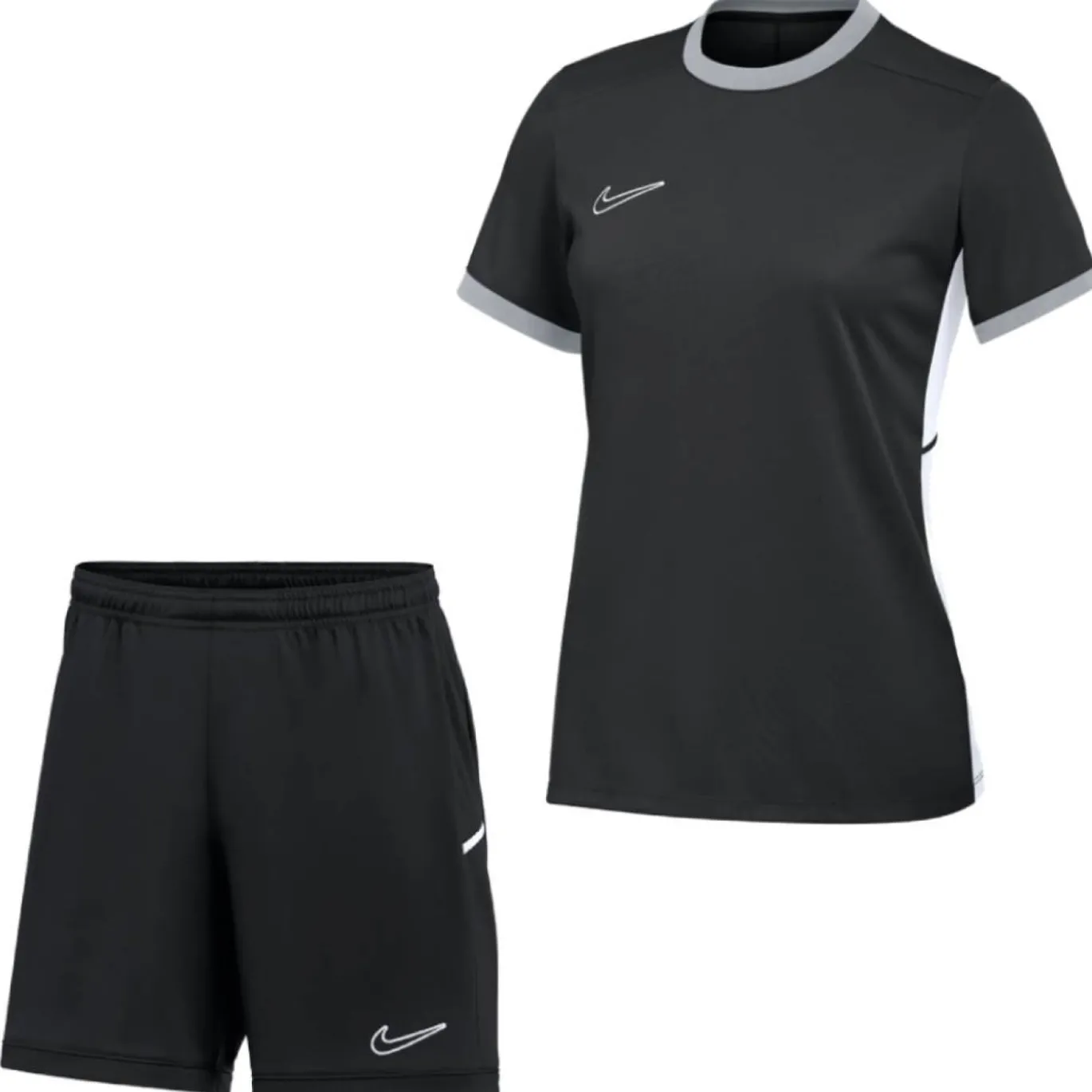 Nike Academy 25 Trainingsset Dames Zwart Grijs Wit