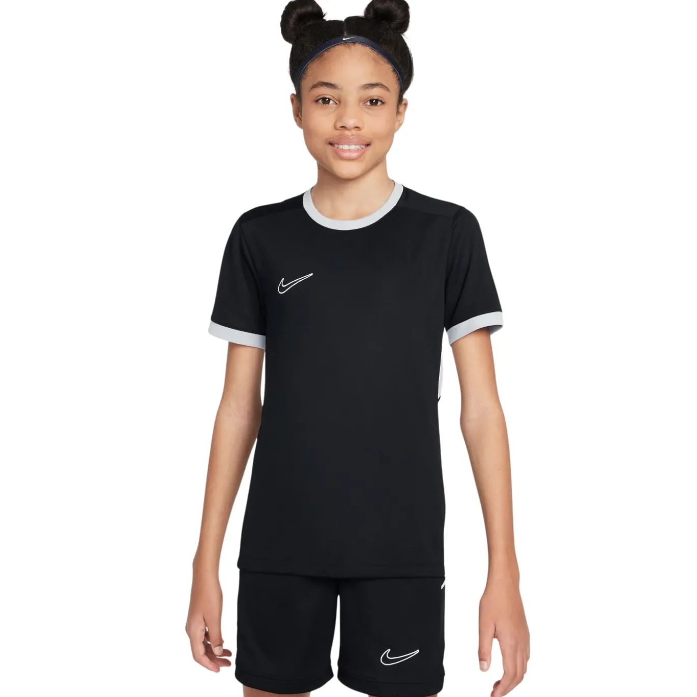 Nike Academy 25 Trainingsshirt Kids Zwart Grijs Wit