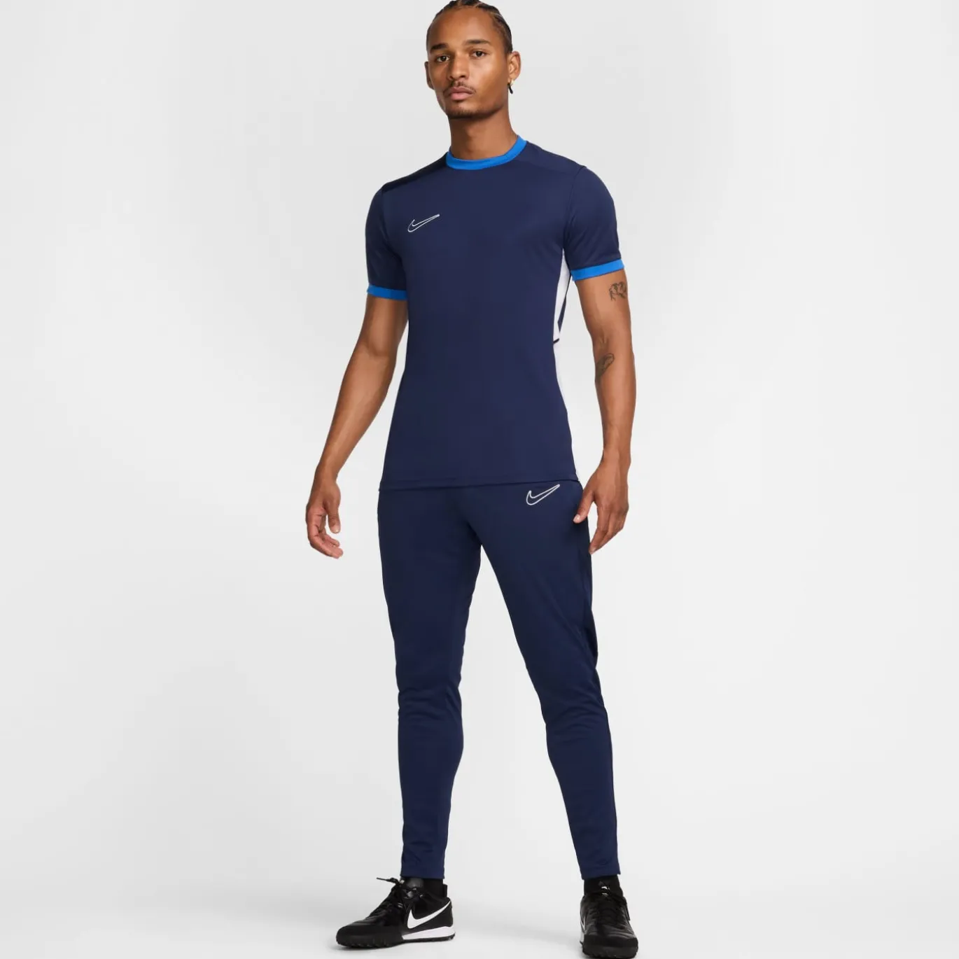Nike Academy 25 Trainingsshirt Donkerblauw Blauw Wit