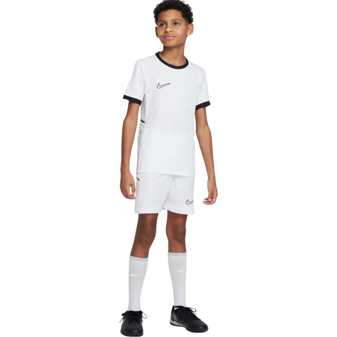 Nike Academy 25 Trainingsshirt Kids Wit Zwart Grijs