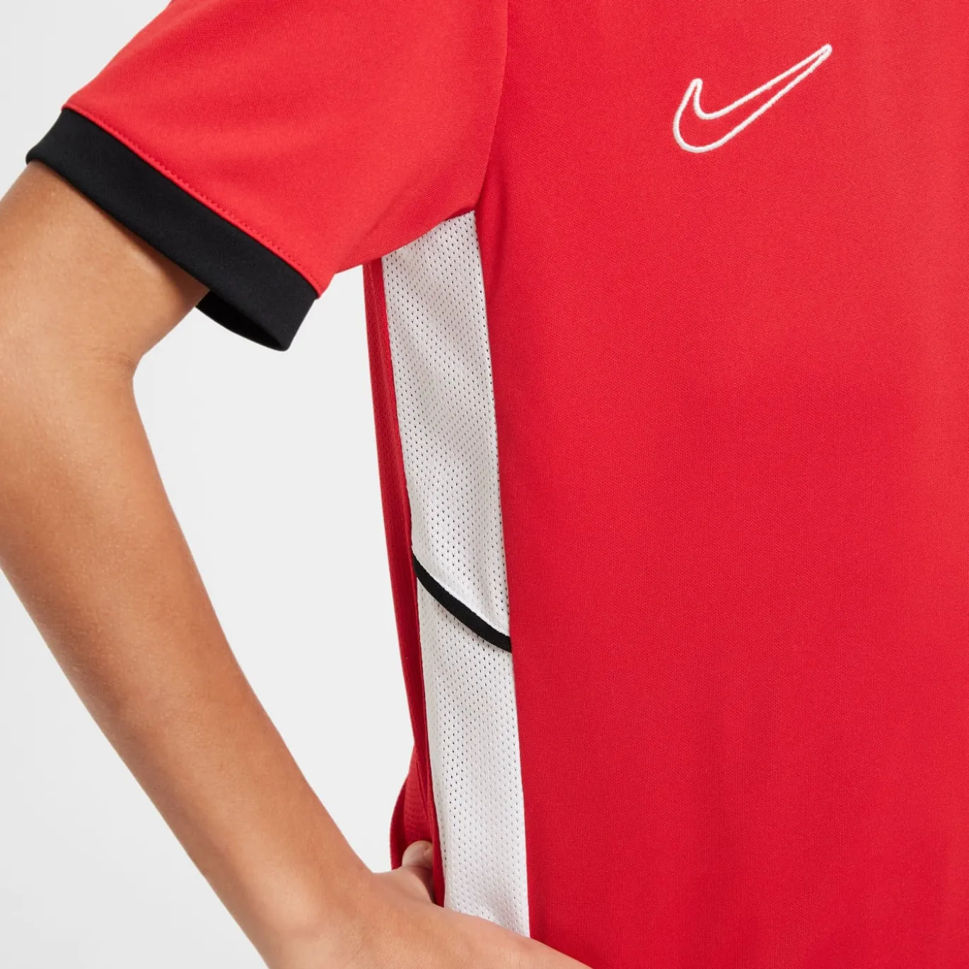 Nike Academy 25 Trainingsshirt Kids Rood Zwart Wit