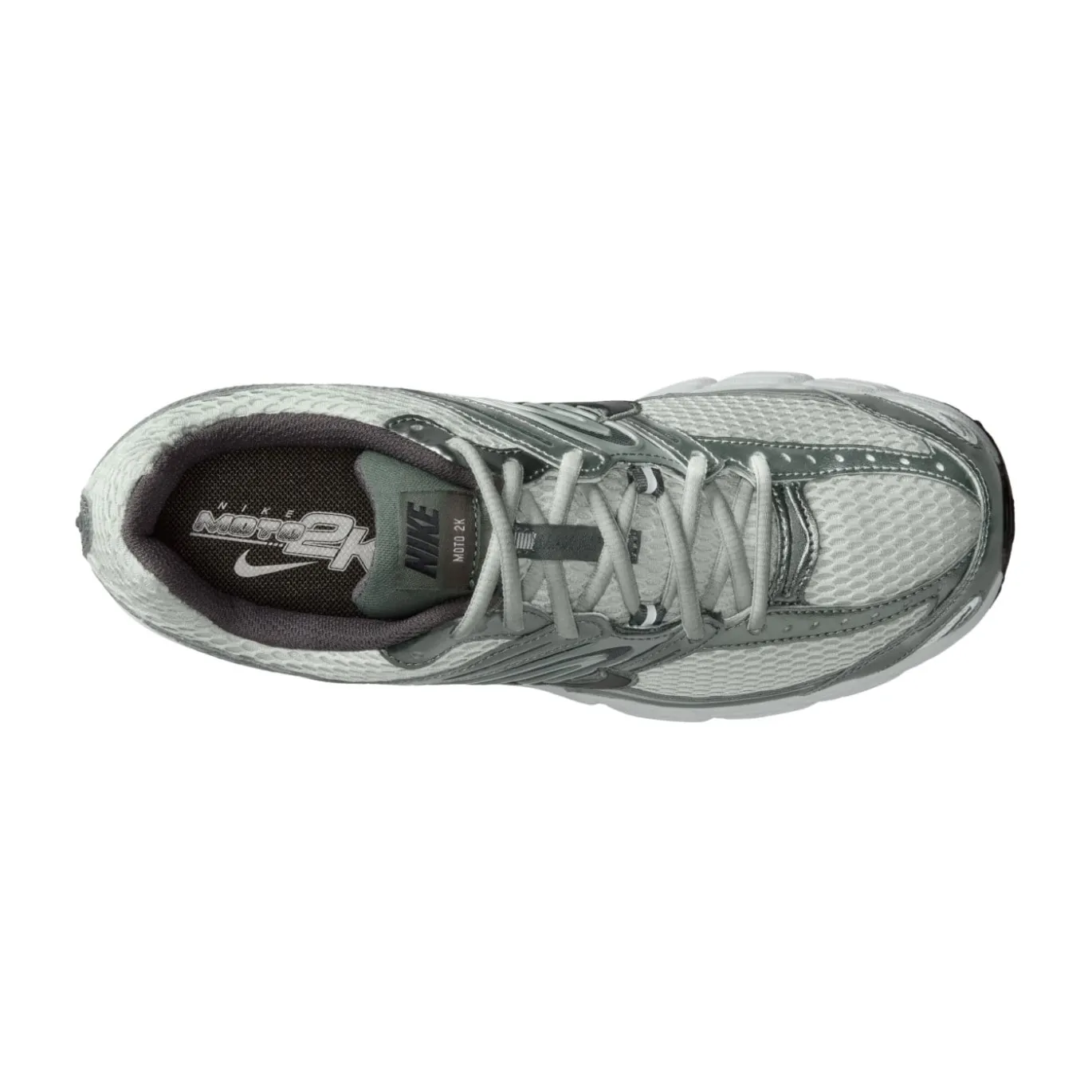 Nike Air Max Moto 2K Sneakers Wit Camogroen Zwart Metallic Silver
