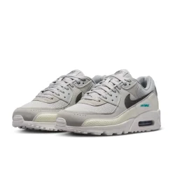Nike Air Max 90 Premium Sneakers Grijs Zilvergrijs Zwart Turquoise