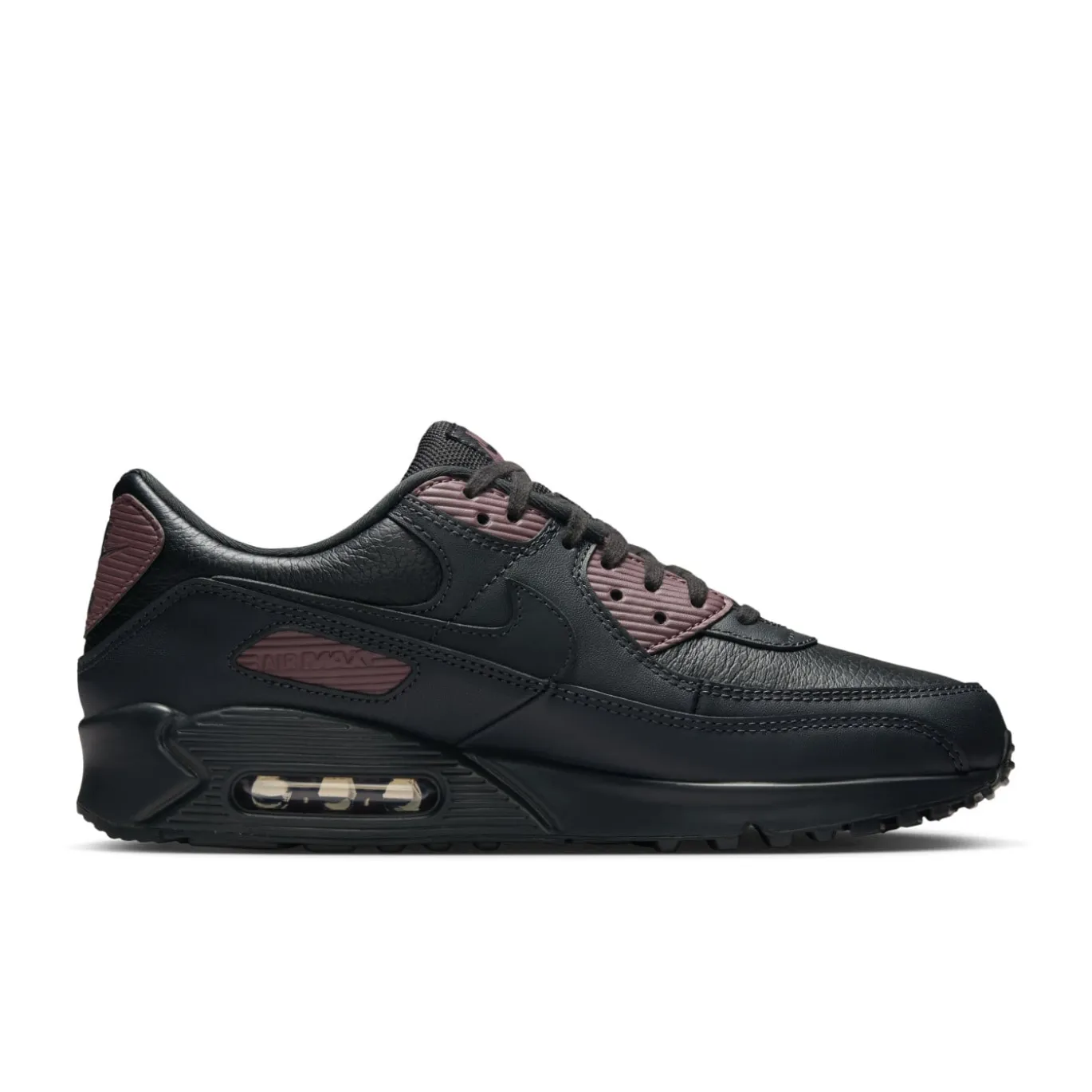 Nike Air Max 90 Premium Sneakers Zwart Lichtpaars