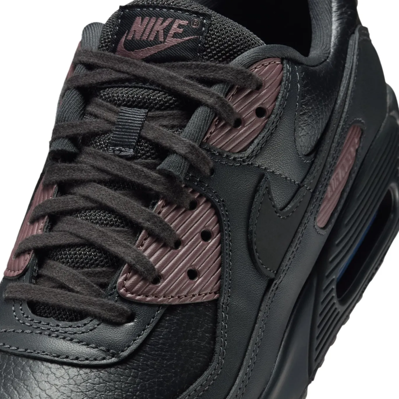 Nike Air Max 90 Premium Sneakers Zwart Lichtpaars
