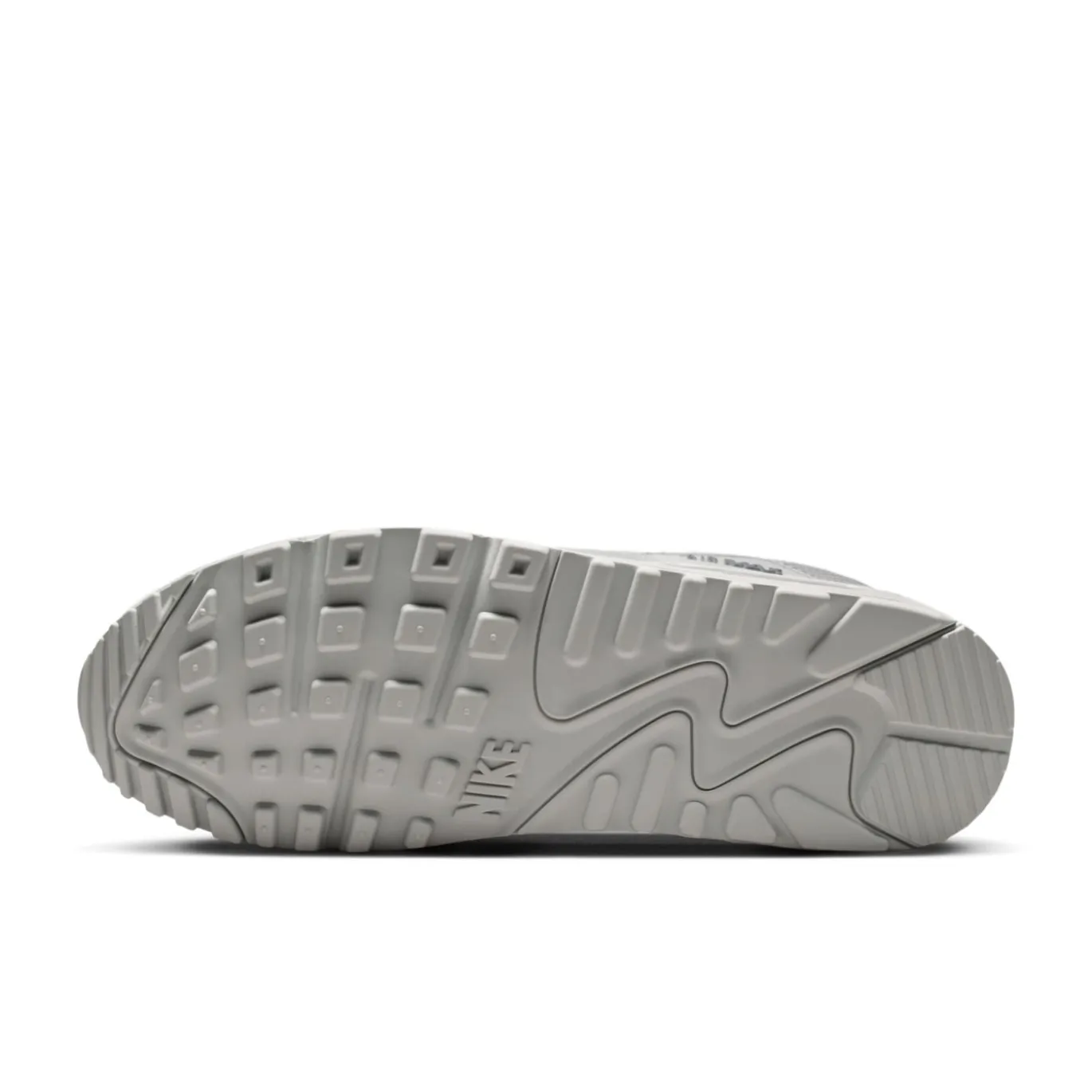 Nike Air Max 90 Premium Sneakers Zilvergrijs Wit Beige Grijs