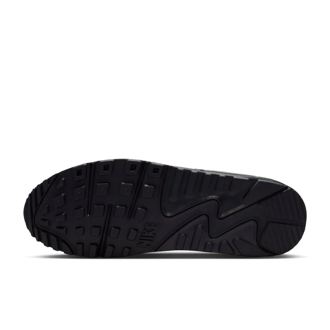 Nike Air Max 90 Premium Sneakers Zwart Antraciet Donkerblauw Geel