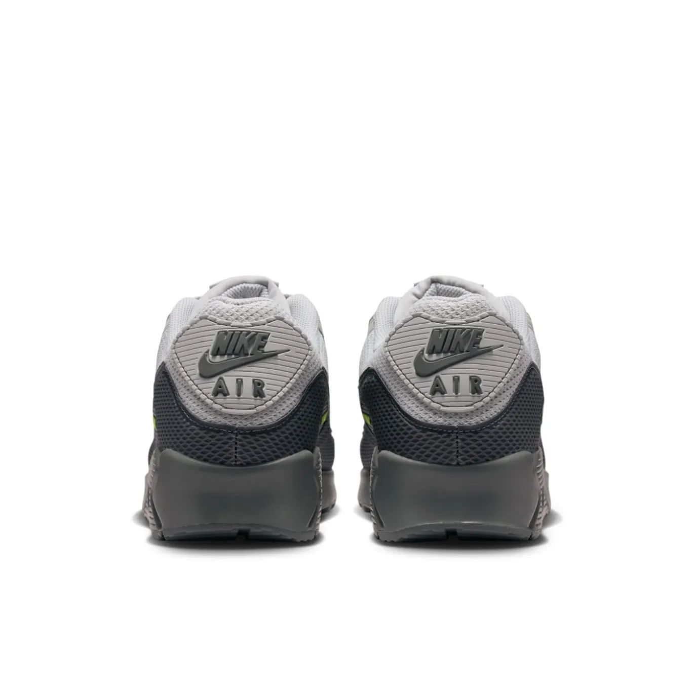 Nike Air Max 90 Premium Sneakers Beige Zwart Donkergrijs Neongroen
