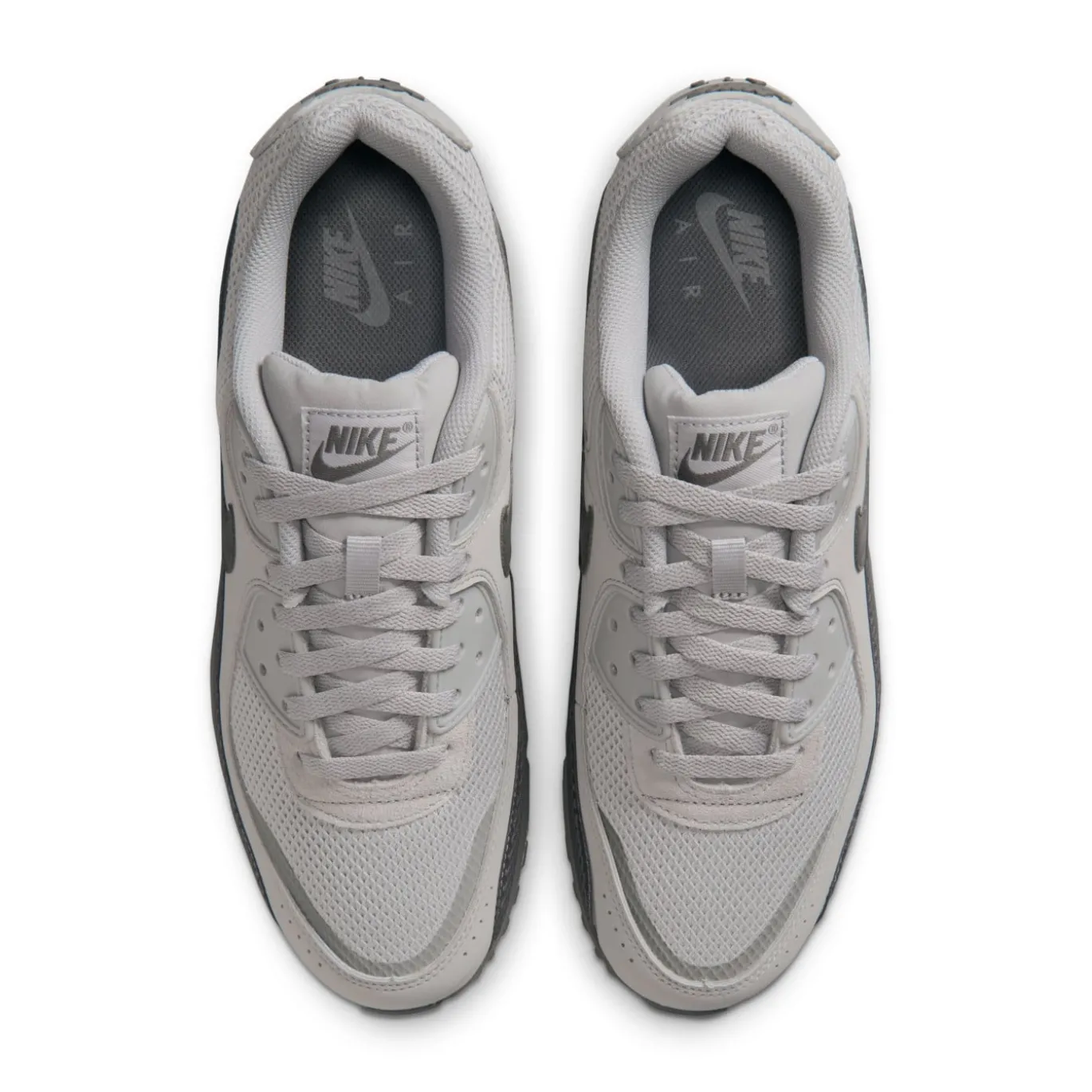 Nike Air Max 90 Premium Sneakers Beige Zwart Donkergrijs Neongroen