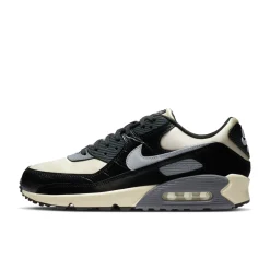 Nike Air Max 90 Sneakers Gebroken Wit Zwart Zilvergrijs
