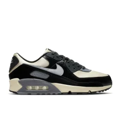 Nike Air Max 90 Sneakers Gebroken Wit Zwart Zilvergrijs