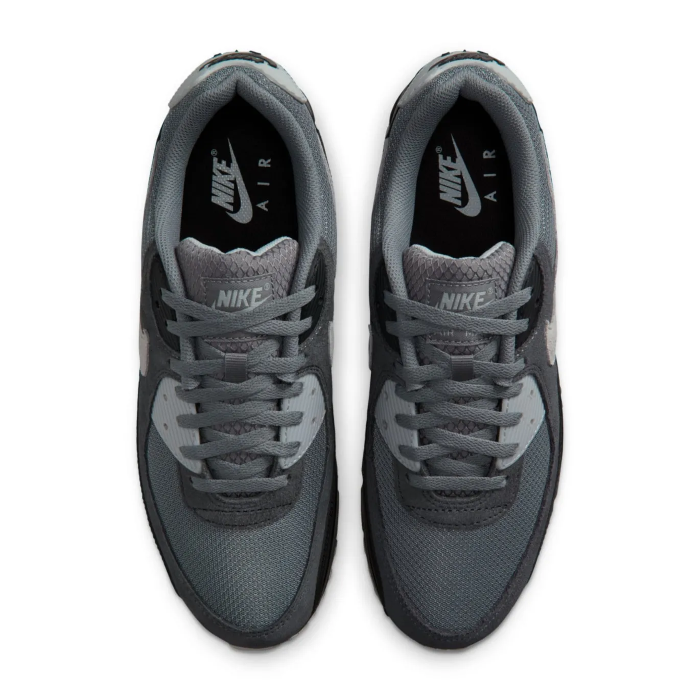 Nike Air Max 90 Sneakers Grijs Zwart Donkergrijs Lichtgrijs