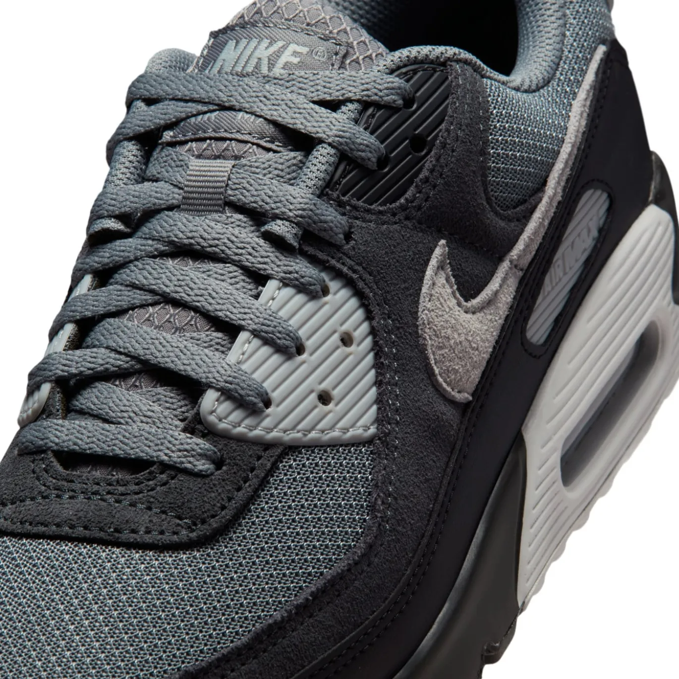 Nike Air Max 90 Sneakers Grijs Zwart Donkergrijs Lichtgrijs