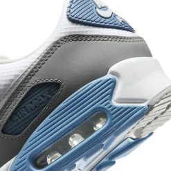 Nike Air Max 90 Sneakers Wit Grijs Lichtgrijs Blauw