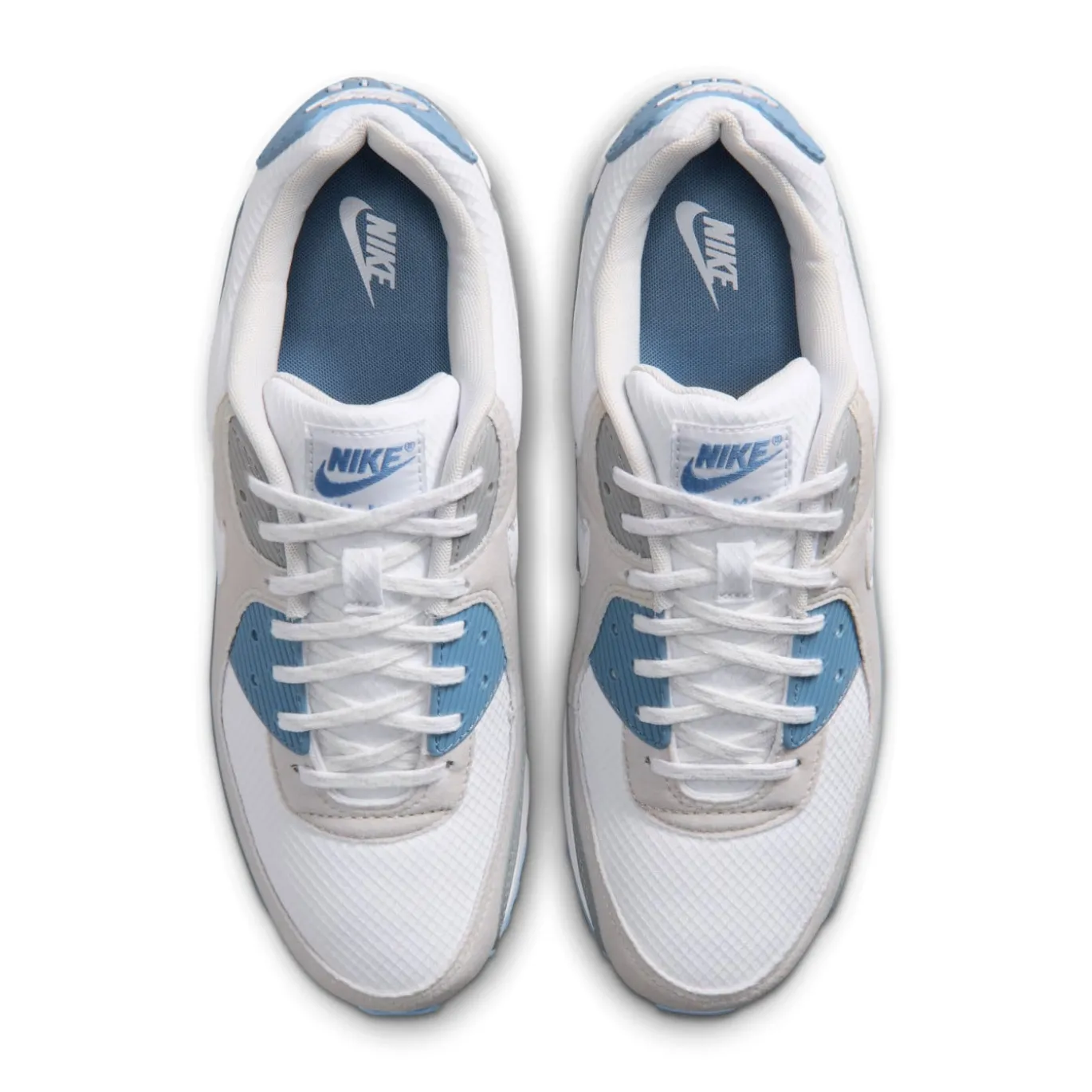 Nike Air Max 90 Sneakers Wit Grijs Lichtgrijs Blauw