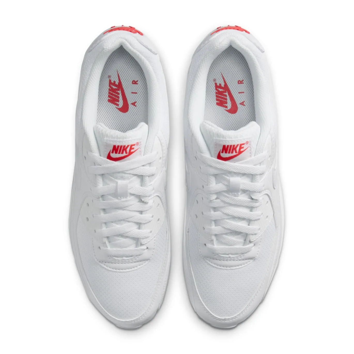 Nike Air Max 90 Sneakers Wit Wit Felrood