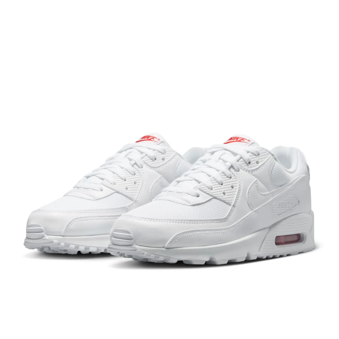 Nike Air Max 90 Sneakers Wit Wit Felrood