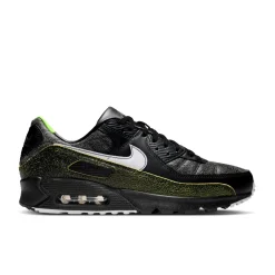 Nike Air Max 90 Tiempo Sneakers Zwart Wit Voltage Green