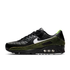 Nike Air Max 90 Tiempo Sneakers Zwart Wit Voltage Green