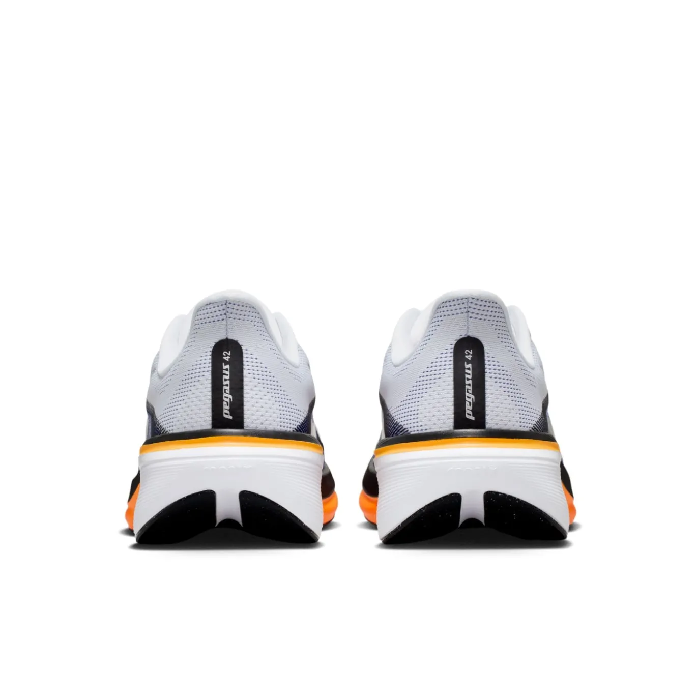 Nike Air Zoom Pegasus 42 Hardloopschoenen Wit Zilver Oranje Donkerpaars