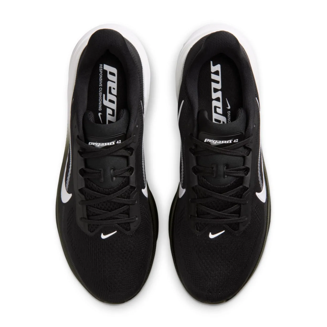 Nike Air Zoom Pegasus 42 Hardloopschoenen Zwart Wit Photon Dust