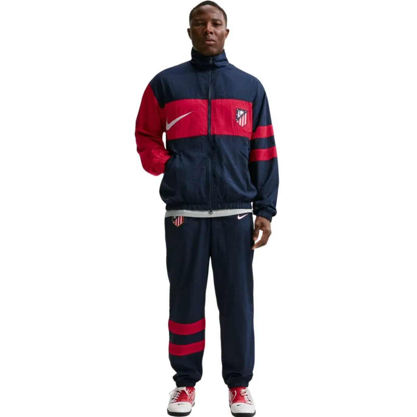 Nike Atletico Madrid Repel Woven Trainingspak 1996 Donkerblauw Rood Wit