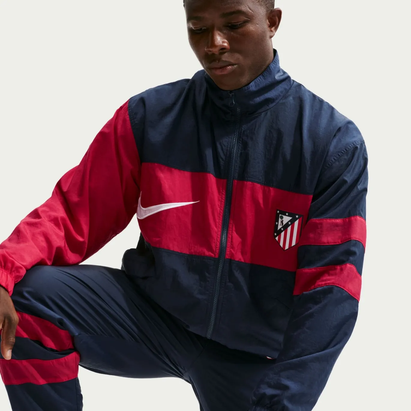 Nike Atletico Madrid Repel Woven Trainingspak 1996 Donkerblauw Rood Wit