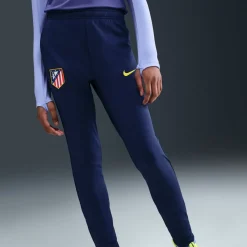 Nike Atletico Madrid Strike Trainingsbroek 2025-2026 Kids Donkerblauw Geel
