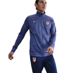 Nike Atletico Madrid Strike Trainingspak Full-Zip 2025-2026 Donkerpaars Donkerblauw Geel