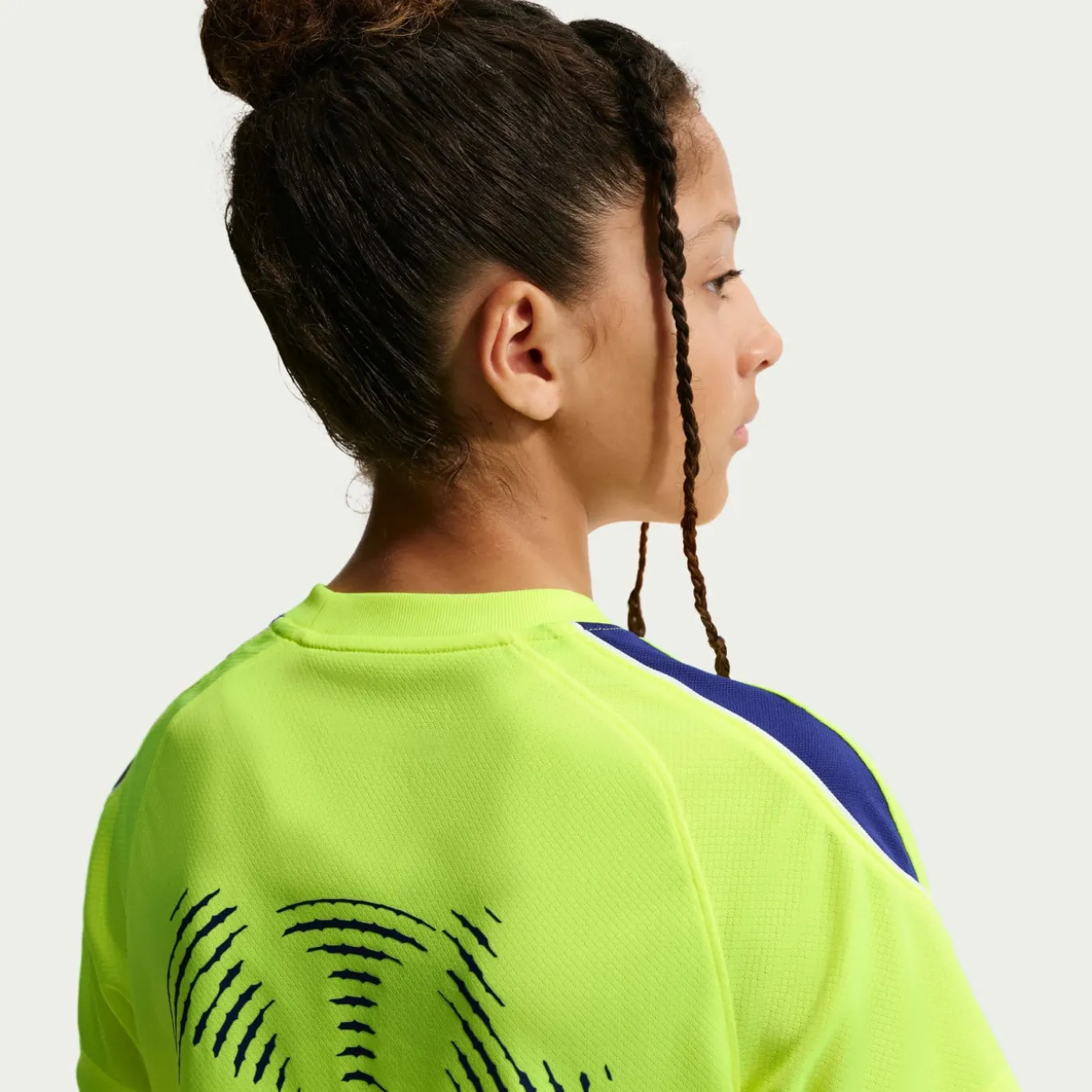 Nike Atletico Madrid Strike Trainingsshirt 2026-2027 Kids Neongroen Donkerblauw