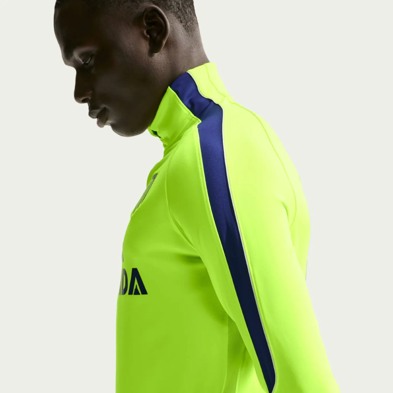 Nike Atletico Madrid Strike Trainingspak 1/4-Zip 2026-2027 Neongroen Zwart Donkerblauw Wit
