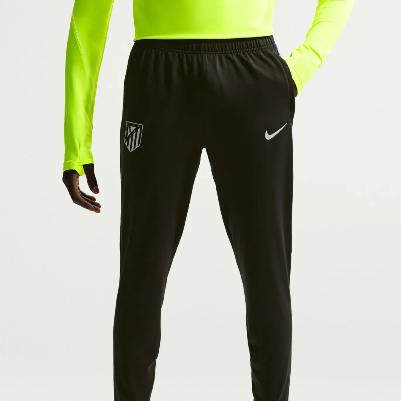 Nike Atletico Madrid Strike Trainingspak 1/4-Zip 2026-2027 Neongroen Zwart Donkerblauw Wit