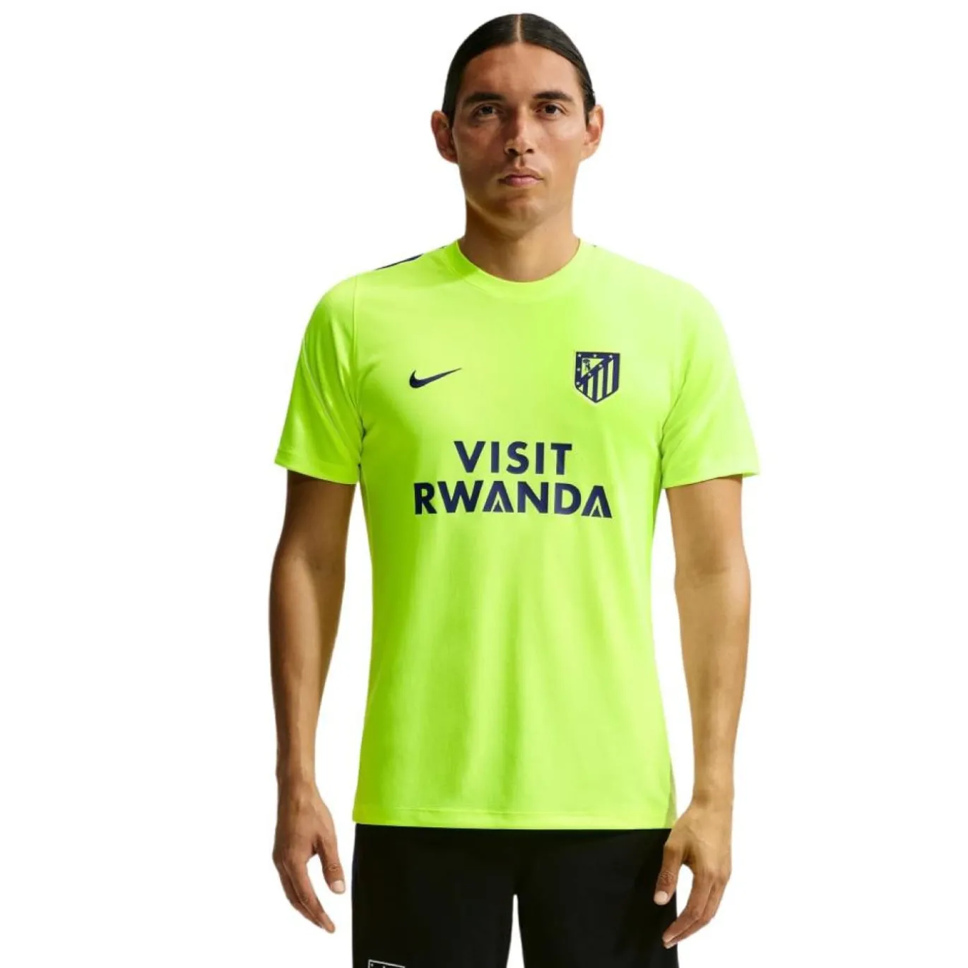 Nike Atletico Madrid Strike Trainingsshirt 2026-2027 Neongroen Donkerblauw