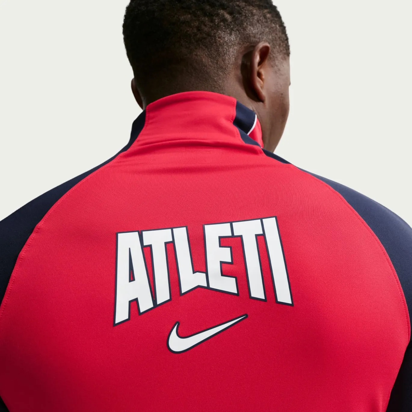 Nike Atletico Madrid Strike Trainingstrui 1/4-Zip 2026-2027 Rood Donkerblauw Wit