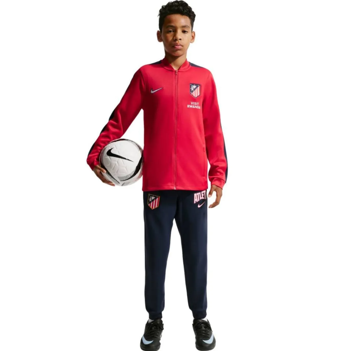 Nike Atletico Madrid Strike Trainingspak 2026-2027 Kids Rood Donkerblauw Wit
