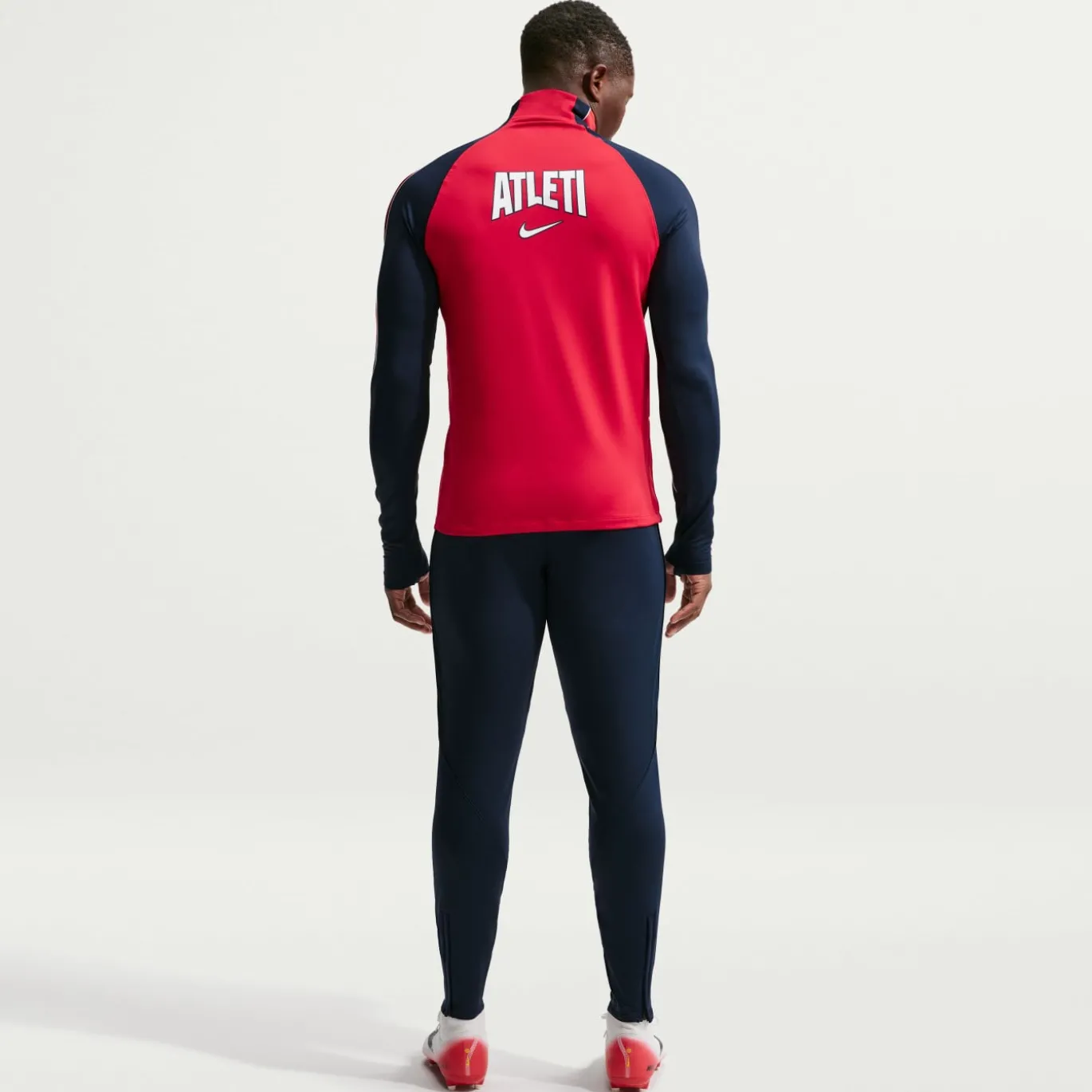 Nike Atletico Madrid Strike Trainingspak 1/4-Zip 2026-2027 Rood Donkerblauw Wit