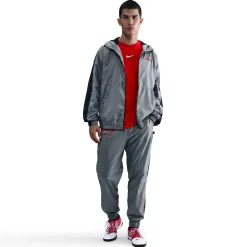 Nike Atletico Madrid Trainingspak Hooded Woven 2025-2026 Grijs Zwart Rood Wit