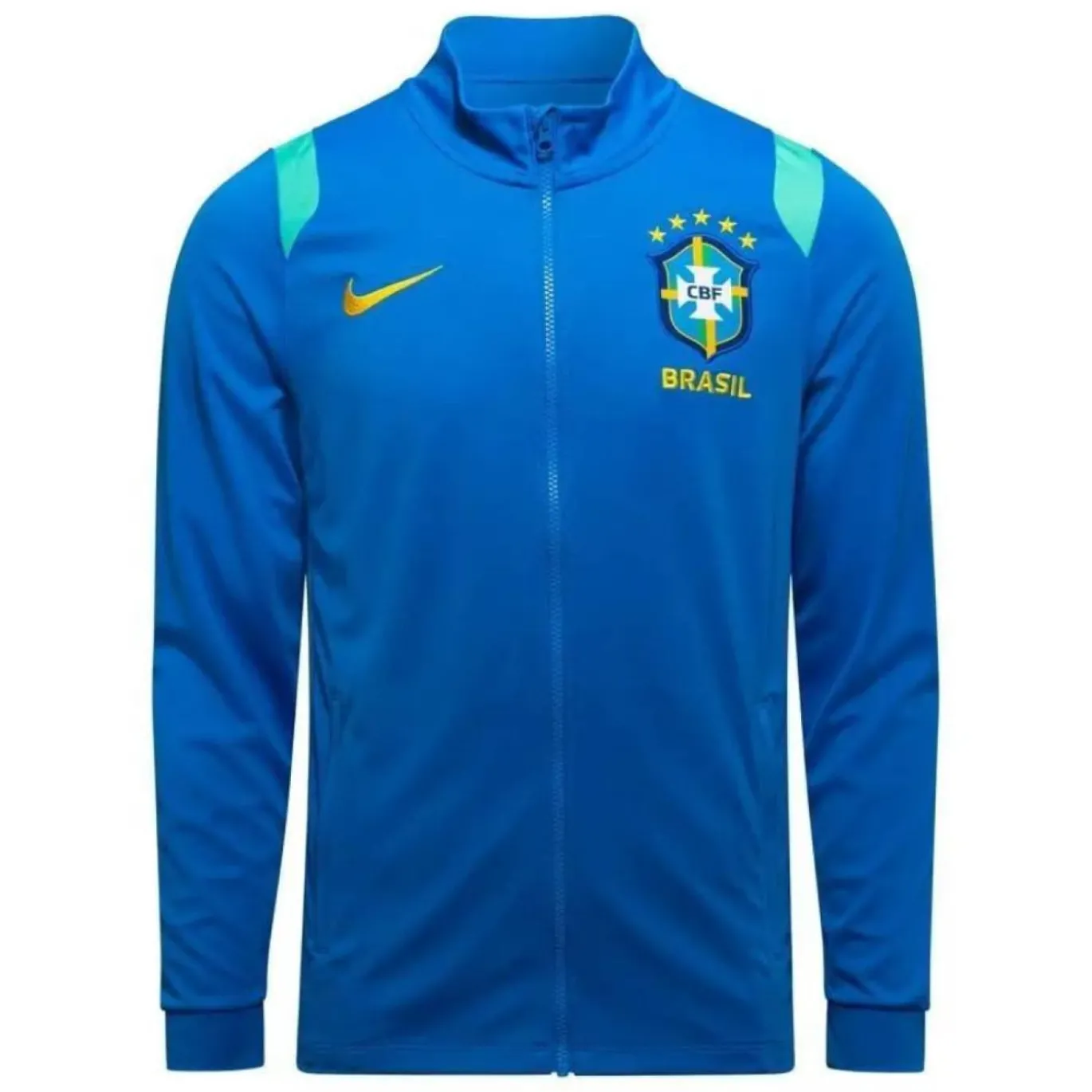 Nike Brazilië Academy Pro Trainingsjack 2026-2028 Blauw Goud
