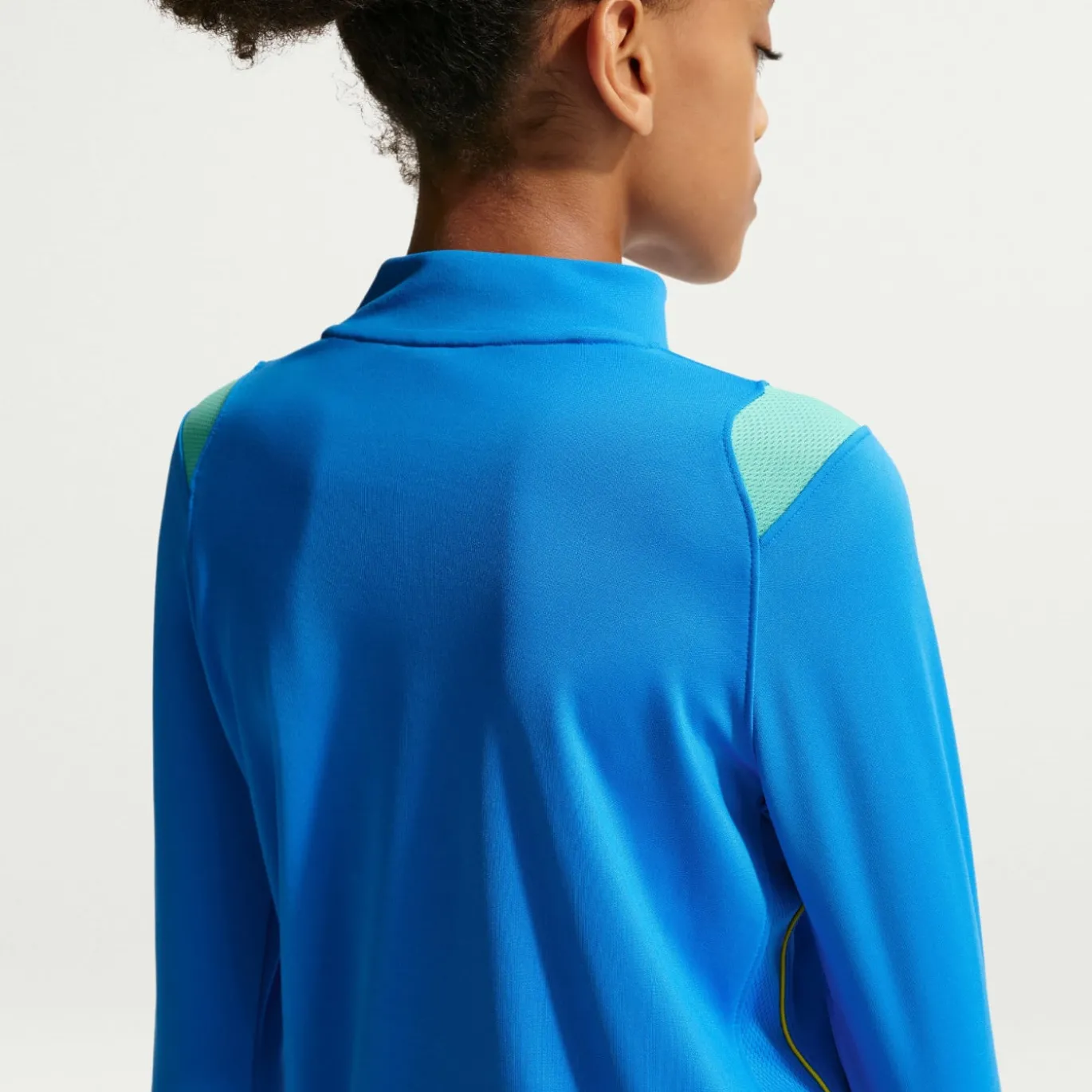 Nike Brazilië Academy Pro Trainingspak 1/4-Zip 2026-2028 Kids Blauw Groen Geel