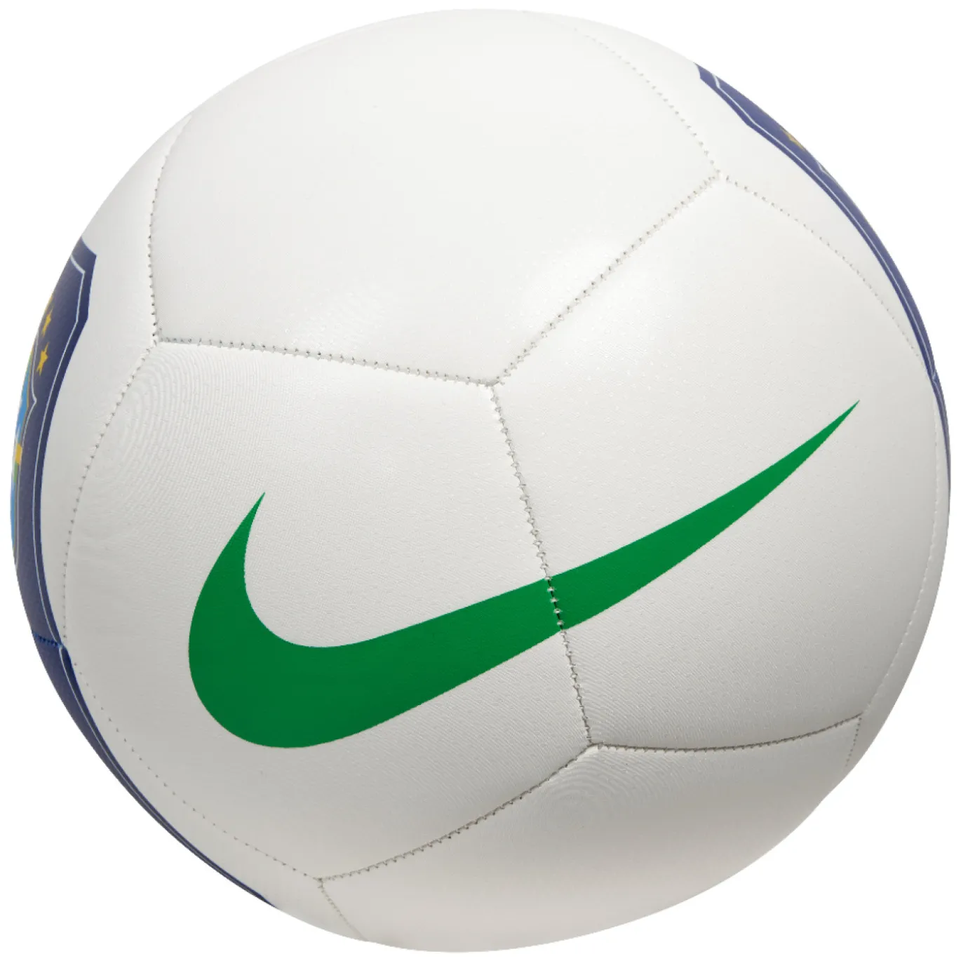 Nike Brazilië Pitch Voetbal Maat 5 2026-2028 Wit Donkerblauw Geel Groen