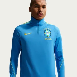 Nike Brazilië Strike Trainingspak 1/4-Zip 2026-2028 Blauw Groen Geel