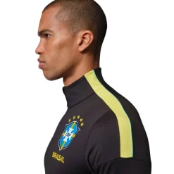 Nike Brazilië x Jordan Strike Trainingstrui 1/4-Zip 2026-2028 Zwart Geel Rood
