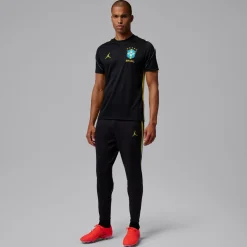Nike Brazilië x Jordan Strike Trainingsshirt 2026-2028 Zwart Geel Groen Blauw
