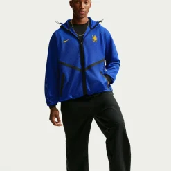 Nike Chelsea Anthem Trainingsjack KMC 2026-2027 Blauw Zwart Goudgeel