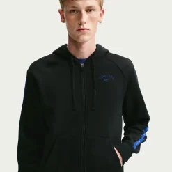 Nike Chelsea City Side Fleece Hoodie 2026-2027 Zwart Donkerblauw